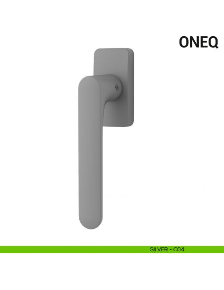 Maniglia per finestra martellina DK OneQ Colombo Design Mood Collection silver