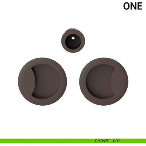 Maniglia per porta scorrevole One Colombo Design cieca Mood Collection bronze