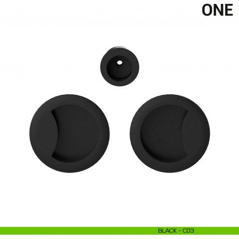 Maniglia per porta scorrevole One Colombo Design cieca Mood Collection black