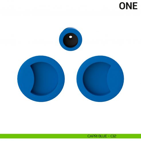 Maniglia per porta scorrevole One Colombo Design cieca Mood Collection capri blue