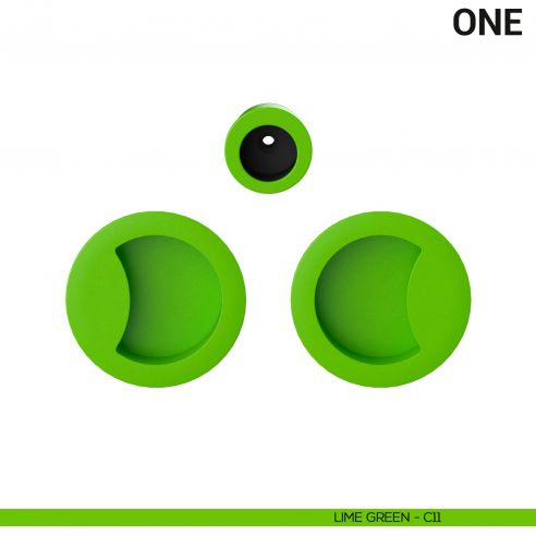 Maniglia per porta scorrevole One Colombo Design cieca Mood Collection lime green