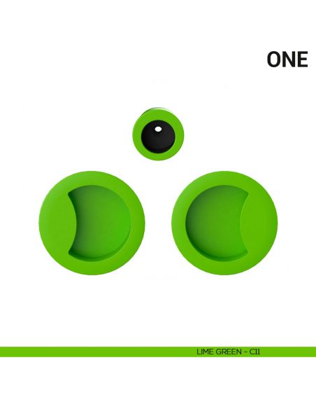 Maniglia per porta scorrevole One Colombo Design cieca Mood Collection lime green