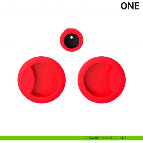 Maniglia per porta scorrevole One Colombo Design cieca Mood Collection strawberry red