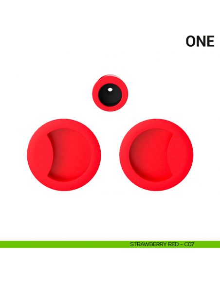 Maniglia per porta scorrevole One Colombo Design cieca Mood Collection strawberry red