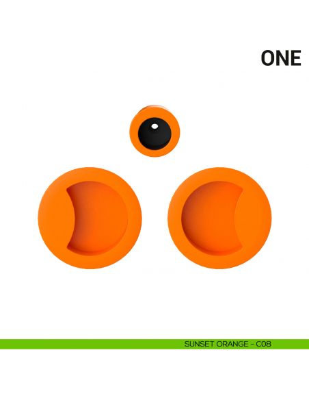 Maniglia per porta scorrevole One Colombo Design cieca Mood Collection sunset orange