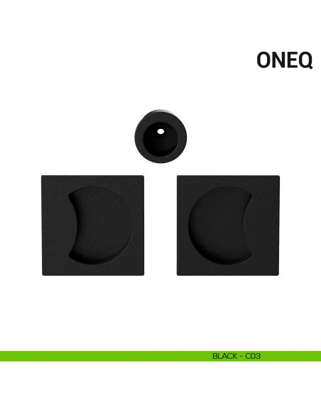 Maniglia per porta scorrevole OneQ Colombo Design cieca Mood Collection black