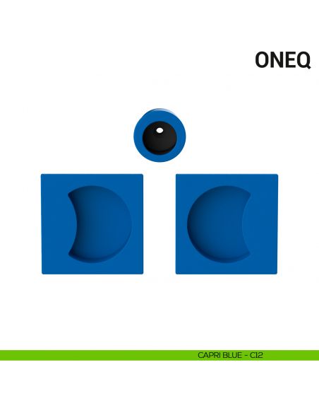 Maniglia per porta scorrevole OneQ Colombo Design cieca Mood Collection capri blue