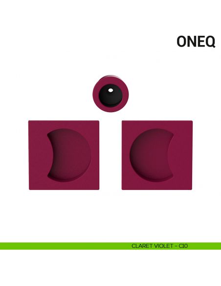 Maniglia per porta scorrevole OneQ Colombo Design cieca Mood Collection claret violet