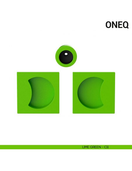 Maniglia per porta scorrevole OneQ Colombo Design cieca Mood Collection lime green