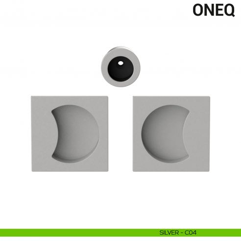 Maniglia per porta scorrevole OneQ Colombo Design cieca Mood Collection silver