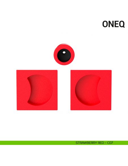 Maniglia per porta scorrevole OneQ Colombo Design cieca Mood Collection strawberry red