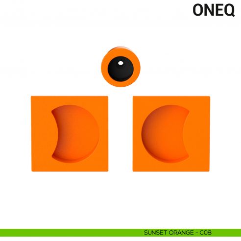 Maniglia per porta scorrevole OneQ Colombo Design cieca Mood Collection sunset orange