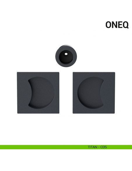 Maniglia per porta scorrevole OneQ Colombo Design cieca Mood Collection titan