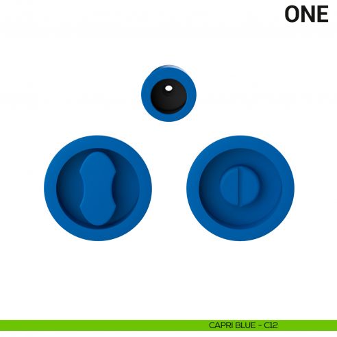 Maniglia per porta scorrevole One Colombo Design con nottolino Mood Collection capri blue