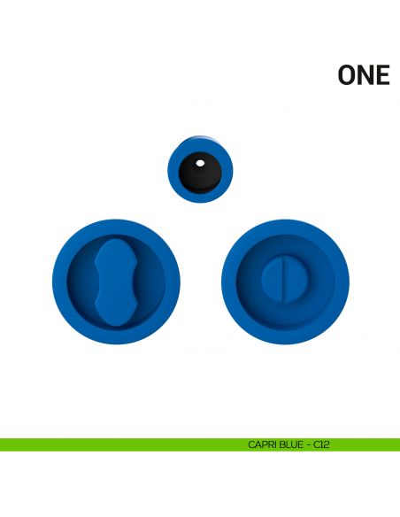 Maniglia per porta scorrevole One Colombo Design con nottolino Mood Collection capri blue