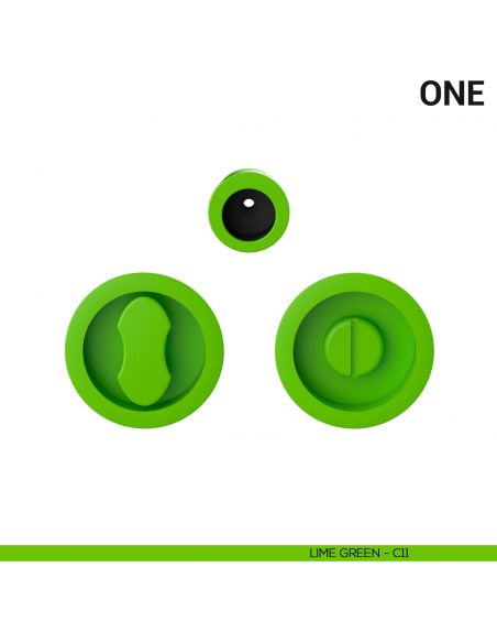 Maniglia per porta scorrevole One Colombo Design con nottolino Mood Collection lime green