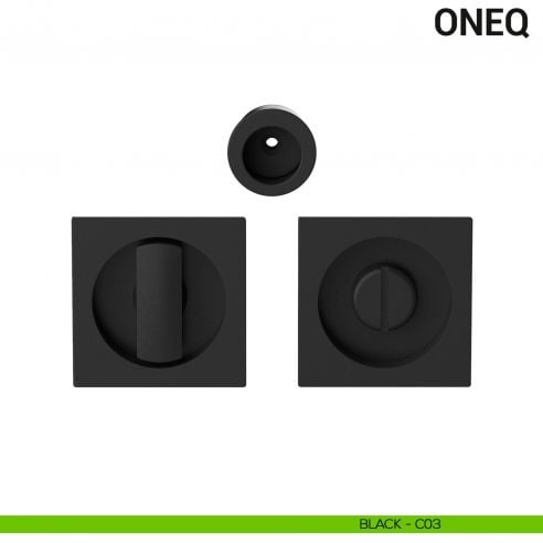 Maniglia per porta scorrevole OneQ Colombo Design con nottolino Mood Collection black