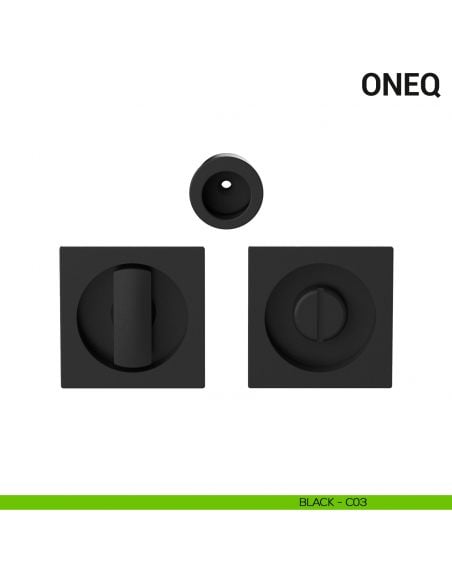 Maniglia per porta scorrevole OneQ Colombo Design con nottolino Mood Collection black