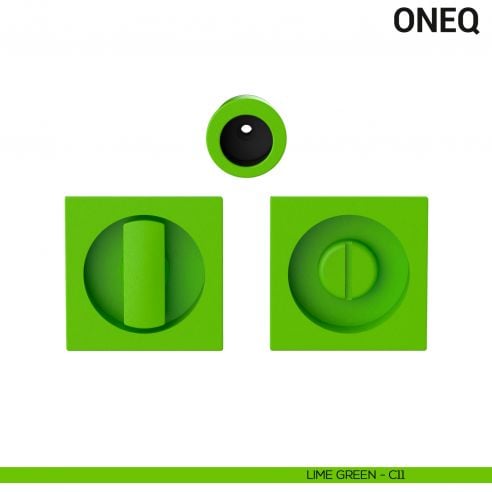 Maniglia per porta scorrevole OneQ Colombo Design con nottolino Mood Collection lime green
