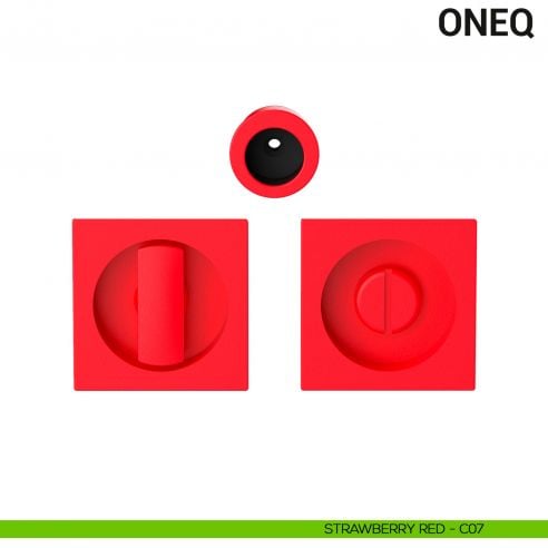 Maniglia per porta scorrevole OneQ Colombo Design con nottolino Mood Collection strawberry red