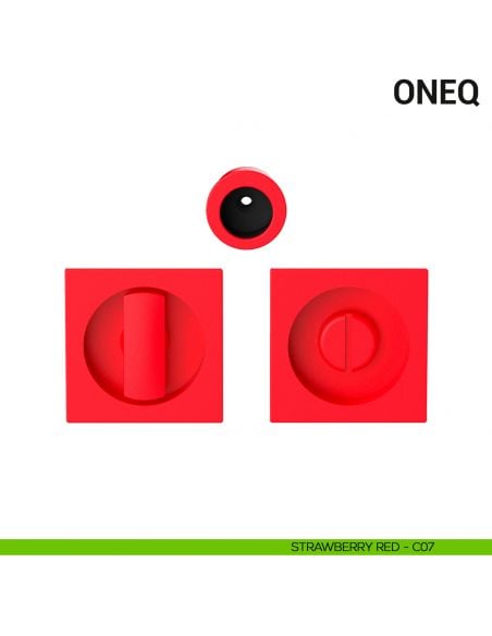 Maniglia per porta scorrevole OneQ Colombo Design con nottolino Mood Collection strawberry red