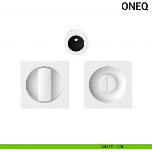 Maniglia per porta scorrevole OneQ Colombo Design con nottolino Mood Collection white