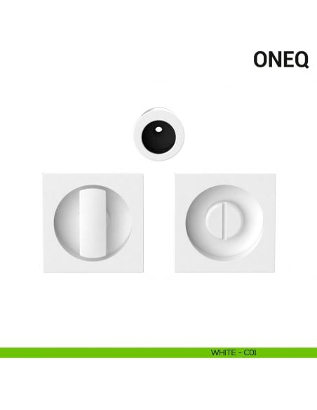 Maniglia per porta scorrevole OneQ Colombo Design con nottolino Mood Collection white