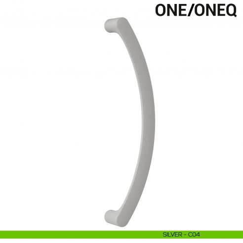 Maniglione per porta One Colombo Design singolo Mood Collection silver
