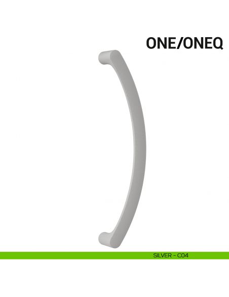 Maniglione per porta One Colombo Design singolo Mood Collection silver