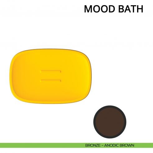 Porta sapone d'appoggio Colombo Design Mood Bath bronze