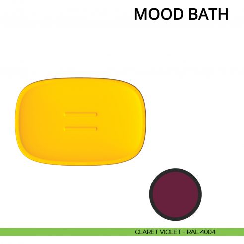 Porta sapone d'appoggio Colombo Design Mood Bath claret violet