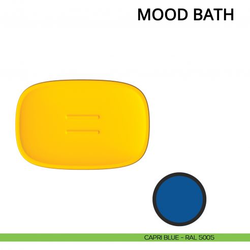 Porta sapone d'appoggio Colombo Design Mood Bath capri blue