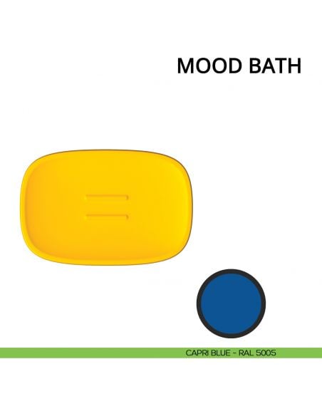 Porta sapone d'appoggio Colombo Design Mood Bath capri blue