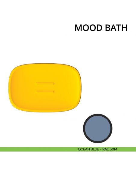 Porta sapone d'appoggio Colombo Design Mood Bath ocean blue
