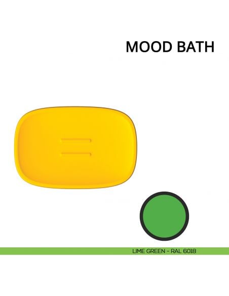 Porta sapone d'appoggio Colombo Design Mood Bath lime green
