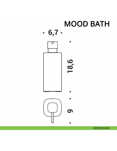 Spandisapone d'appoggio Colombo Design Mood Bath disegno