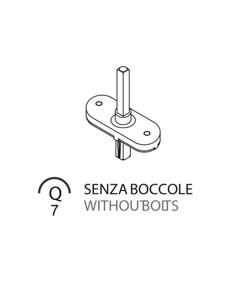 Movimento DK per maniglia finestra Colombo Design senza boccole