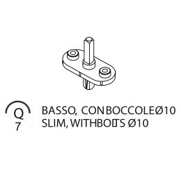 Movimento DK DF per maniglia finestra Colombo Design basso con boccole