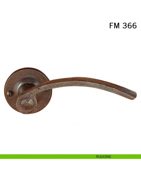 Maniglia in ferro per porta Il Forgiato FM 366 con molla