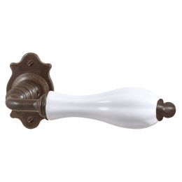 Maniglia porcellana e ferro per porta Il Forgiato FM 383 senza molla