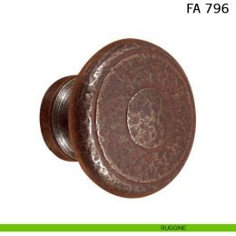 Pomolo tondo girevole diametro 55 mm in ferro per porta Il Forgiato FA 796.55.BIS 2