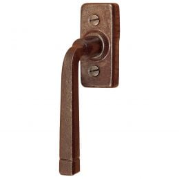 Maniglia in ferro per finestra martellina DK FM 046 Il Forgiato