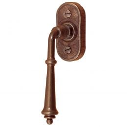 Maniglia in ferro per finestra martellina DK FM 319 Il Forgiato