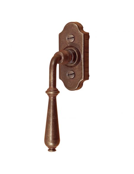 Maniglia in ferro per finestra martellina DK FM 311 Il Forgiato