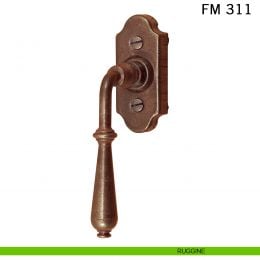 Maniglia in ferro per finestra martellina DK FM 311 Il Forgiato 2