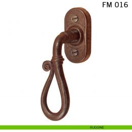 Maniglia in ferro per finestra martellina DK FM 016 Il Forgiato 2