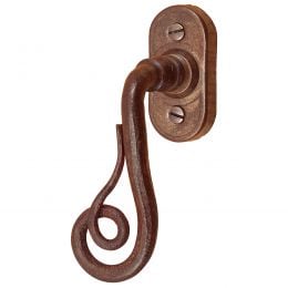 Maniglia in ferro per finestra martellina DK FM 311 Il Forgiato