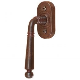 Maniglia in ferro per finestra martellina DK FM 381 Il Forgiato