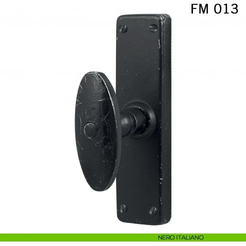 Maniglia in ferro per finestra cremonese FM 013 Il Forgiato nero italiano