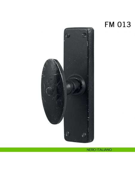 Maniglia in ferro per finestra cremonese FM 013 Il Forgiato nero italiano